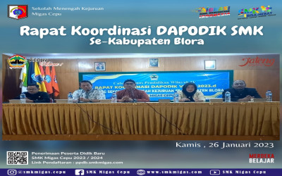 Rapat Koordinasi Dapodik-SMK se-Kabupaten Blora oleh KCD IV